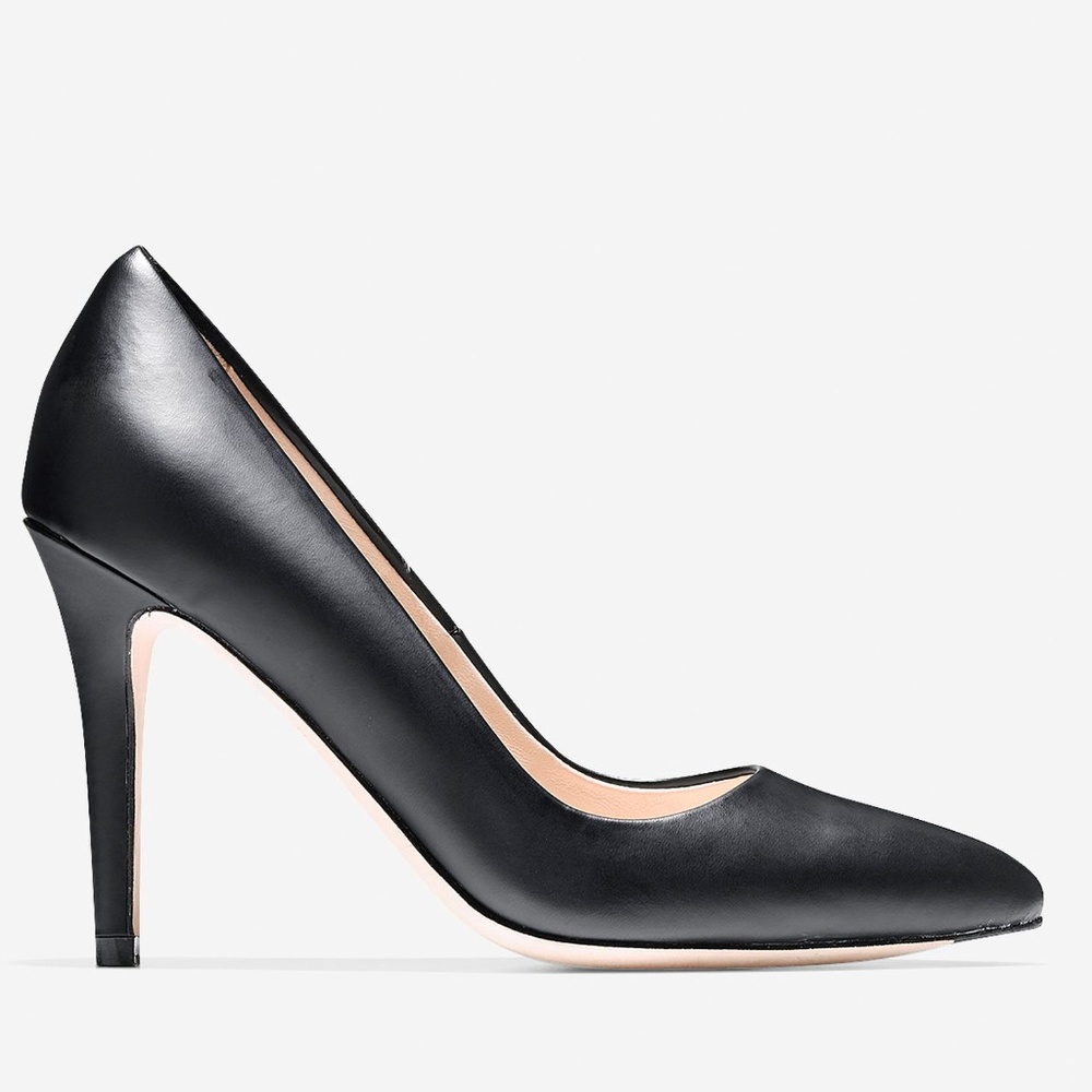 NIB Cole Haan Emery Black Leather Size 10 Heels - Picture 7 of 7